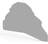 Концевой сегмент на клеммники Klemsan YBK2,5-2F*, (серый); NPP YBK 2,5-2FT 10 шт. 0.0.0.4.446299