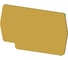 Концевой сегмент на клеммники Klemsan PYK2,5 (желтый); NPP/PYK 1,5/2,5 10 шт. 0.0.0.4.446443 1