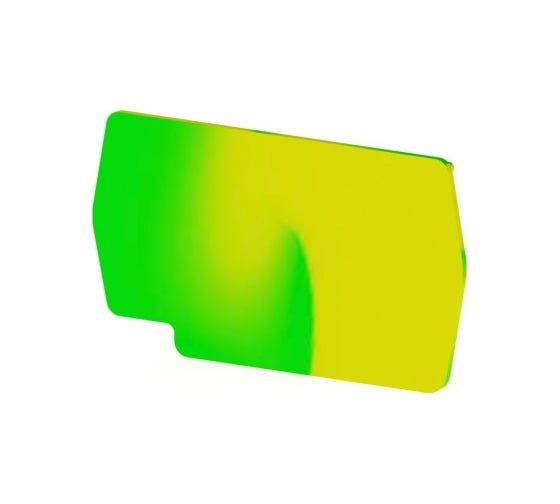 Концевой сегмент на клеммники Klemsan PYK2,5 (желто-зеленый); NPP/PYK 1,5/2,5 10 шт. 0.0.0.4.446442T 1