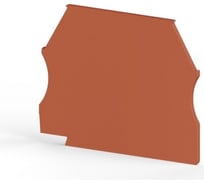 Концевой сегмент на клеммники Klemsan винт. мини MVK(2,5-4), (красный); NPP MVK 10 шт. 0.0.0.4.444424