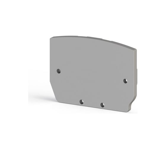 Концевой сегмент на клеммники Klemsan мини MYK 2.5-2.5 C, (серый); NPP MYK 100 шт. 0.0.0.4.446429 1