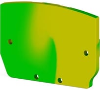 Концевой сегмент на клеммники Klemsan пруж. мини MYK 2T, (желто-зеленый); NPP MYK 2T 100 шт. 0.0.0.4.446422T