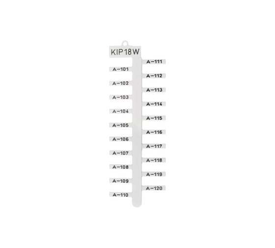Маркировочная пластина Klemsan для KKS, 18x4 мм, (желтая), KIP 18Y 240 шт. 0.0.0.5.508013 1