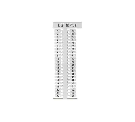 Маркировка Klemsan DG10/5 Т (без надписей) 440 шт. 0.0.0.5.505380 1