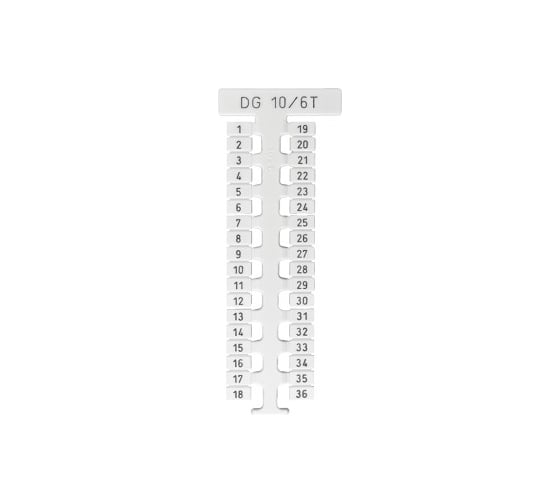 Маркировка Klemsan DG10/6 Т (без надписей) 360 шт. 0.0.0.5.505390