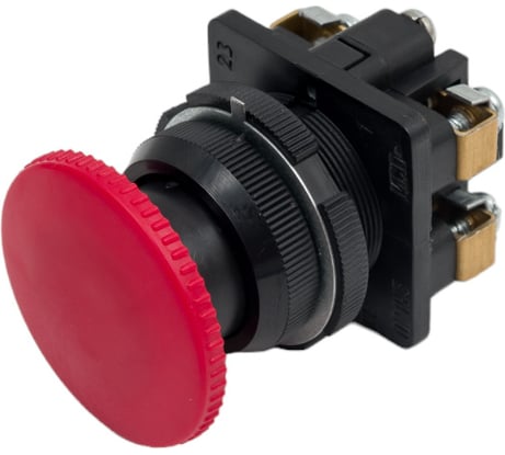 Кнопочный выключатель Электротехник Ке-021 у3 исп.1, красный, 2з, гриб без фиксации, ip40, 10а, 660в, ET512404