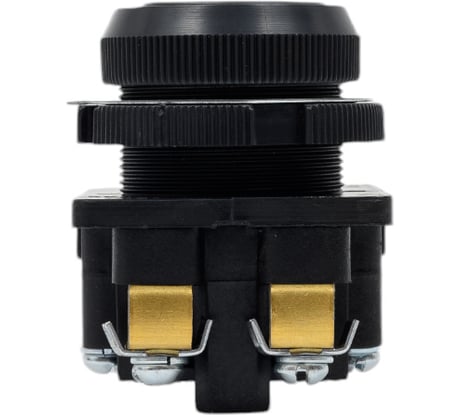 Кнопочный выключатель Электротехник Ке-011 у3 исп.2, черный, 1з и 1р, цилиндр, ip40, 10а, 660в, ET502424