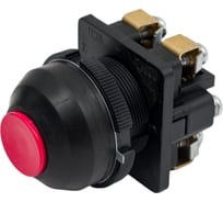 Кнопочный выключатель Электротехник Ке-081 у2 исп.2, красный, 1з и 1р, цилиндр, ip54, 10а, 660в, ET502359