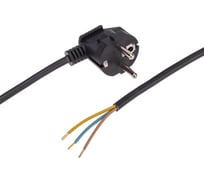 Электрический шнур с вилкой REXANT пвс 3х0,75 мм2 2м (черный) 11-1315