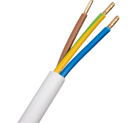 Электрический шнур с вилкой REXANT пвс 3x1,5 мм2 2м (белый) 11-1327