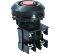 Кнопочный выключатель Электротехник Вк30-10-11110-54 у2, красный, 1з и 1р, цилиндр, ip54, 10а. 660в, ET052700