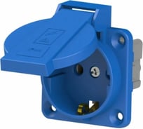 Щитовая внешняя розетка с крышкой NE-AD 1x16 A IP 44, 1/35/350, КОМПЛЕКТ 10 штук, 2001-10