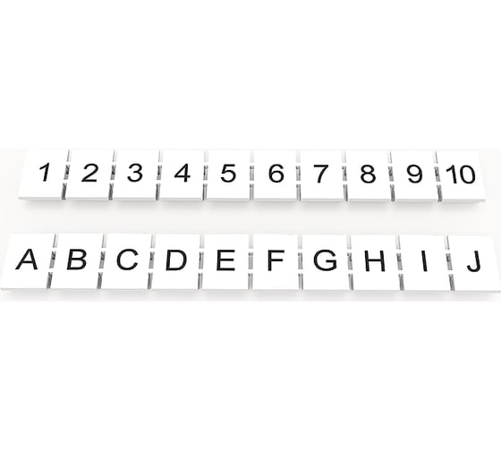 Пустая маркировка Degson белая, 10 шт ZB8-10P-19-00Z(H) 1