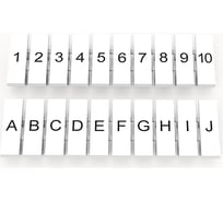 Чистая маркировка Degson белая, 10 шт ZB3.5-10P-19-00Z(H)