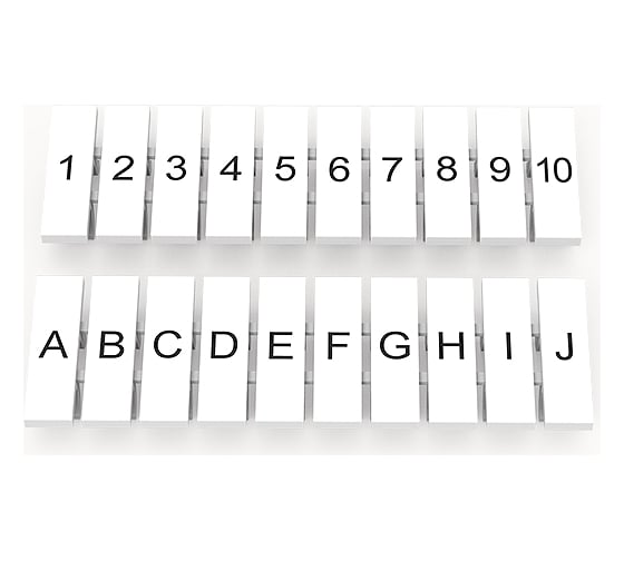 Чистая маркировка Degson белая, 10 шт ZB3.5-10P-19-00Z(H) 1