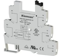 Колодка для интерфейсного реле Klemsan KPR-SCE-12VDC-1C; SLIM TIP 10 шт. 0.0.0.2.270805