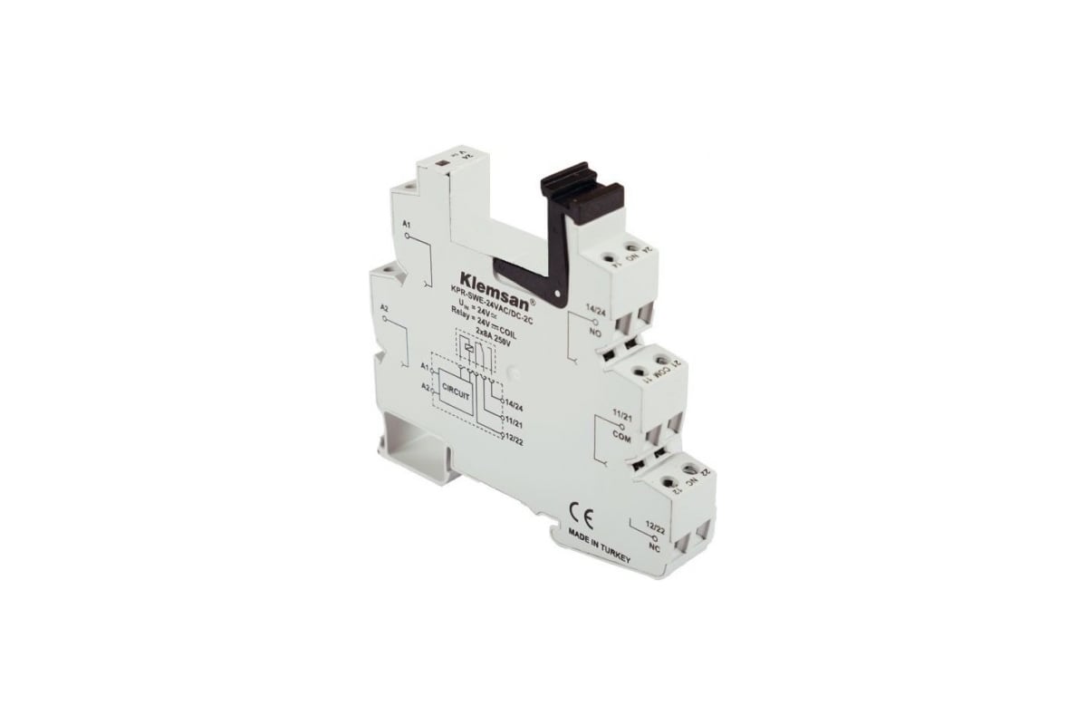 Колодка для интерфейсного реле Klemsan KPR-SWE-230VAC-2C 10 шт. 0.0.0.2 ...