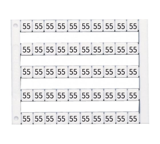 Горизонтальная маркировка Klemsan DY5, (J), DY5, 1 пластина 500 шт. 0.0.0.5.05069 1