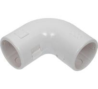 Угловой разборный соединитель Промрукав белый д20 50шт PR.07520б