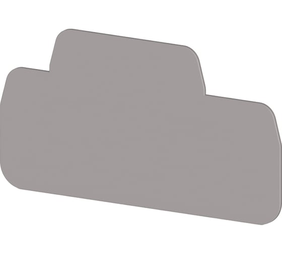 Концевой сегмент на клеммники Klemsan CTP 2,5-2F серый; NPP-SRD_CTP 2,5-2F 25 шт. 0.0.0.4.451079 1