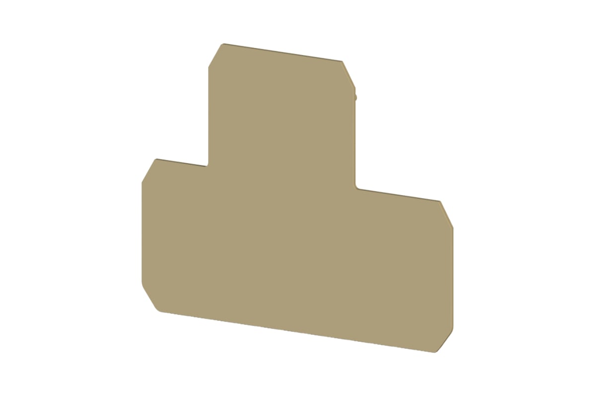 Концевой сегмент на клеммники Klemsan PIK 6/10N, бежевый; NPP PIK 6/10N ...