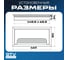 Пропуск для кабеля GTV Merida 80x160, черный LB-80x160-20 7