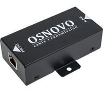 PoE удлинитель OSNOVO E-PoE/1G 10/100/1000M Gigabit Ethernet до 500м (до 22W). Увеличение расстояния передачи данных + питание на 100м. sct0942