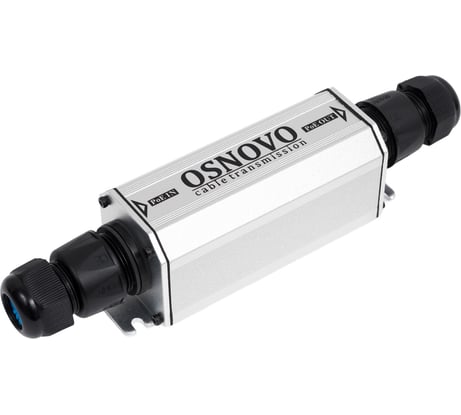 Уличный PoE удлинитель OSNOVO E-PoE/1GW 10/100/1000M Gigabit Ethernet до 500м (до 22W). sct0943