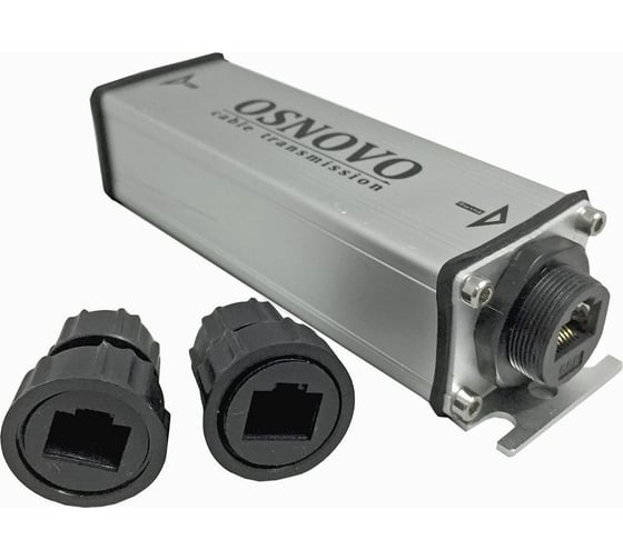 Уличный PoE удлинитель OSNOVO E-PoE/1GW 10/100/1000M Gigabit Ethernet до 500м (до 22W). sct0943 1