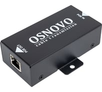 PoE удлинитель OSNOVO E-PoE/1 10M/100M Fast Ethernet до 500м (до 22W). Увеличение расстояния передачи данных + питание на 100м. sct0668