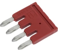 Перемычка для клемм ds Degson, 4 полюса, красная, упак. 10шт. DFB4-5.2-16-00Z(H)