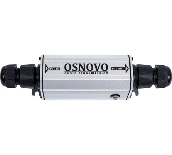 Уличный PoE удлинитель OSNOVO E-PoE/2GW 10/100/1000M Gigabit Ethernet до 500м (до 22W) со встроенной грозозащитой 6kV. sct1140