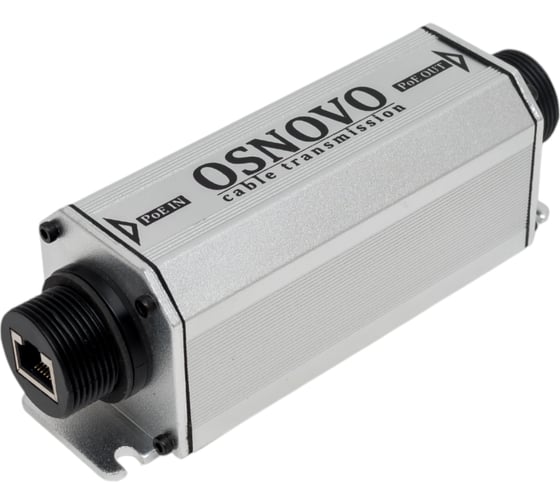Уличный PoE удлинитель OSNOVO E-PoE/1W 10M/100M Fast Ethernet до 500м (до 22W). sct0900