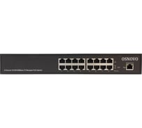 Управляемый PoE-инжектор OSNOVO Midspan-8/150RGM Gigabit Ethernet на 8 портов. sct0988