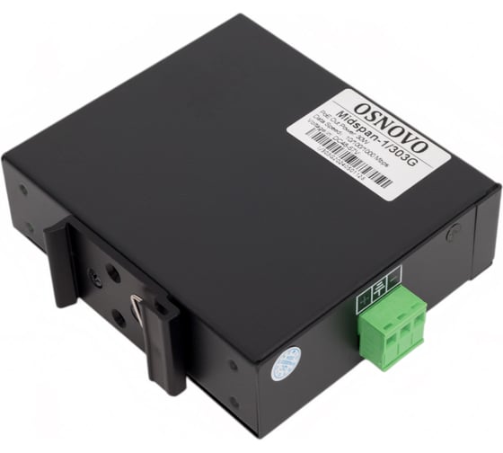 Промышленный гигабитный PoE-инжектор OSNOVO Midspan-1/303G sct0901