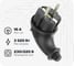 Вилка угловая 2Р+РЕ 1х16А 220-240V (каучук) 24/240шт Lezard 106-0400-0108/108 106-0400-0108 1