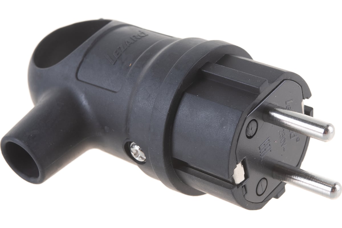 Вилка с ручкой Lezard 2Р+РЕ 1х16А 220-240V 1106-0400-0109/109 ...