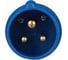 Электрическая кабельная вилка IEK 16А 2P+E 16А 220В IP44 013 ИЭК PSR01-016-3 4