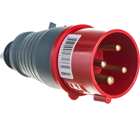 Электрическая кабельная вилка IEK 16А 3P+E 380В IP44 014 ИЭК PSR02-016-4