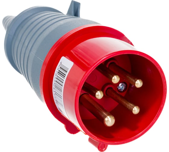 Электрическая кабельная вилка IEK 16А 3P+E+N 380В IP44 015 ИЭК PSR02-016-5