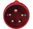 Электрическая кабельная вилка IEK 16А 3P+E+N 380В IP44 015 ИЭК PSR02-016-5 6