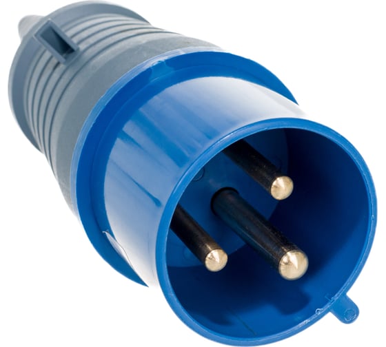 Электрическая кабельная вилка IEK 32А 2P+E 220В IP44 023 ИЭК PSR01-032-3