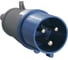 Электрическая кабельная вилка IEK 32А 2P+E 220В IP44 023 ИЭК PSR01-032-3 1