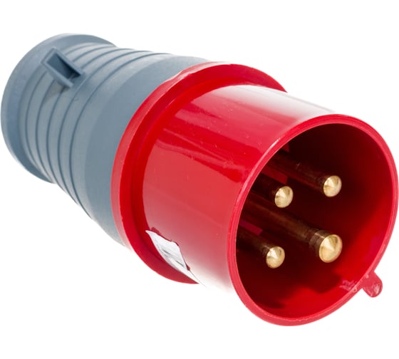 Электрическая кабельная вилка IEK 32А 3P+E 380В IP44 024 ИЭК PSR02-032-4