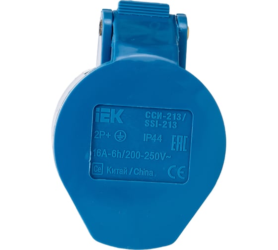 Кабельная розетка IEK 16A 2P+Е 220В IP44 213 ИЭК PSR21-016-3