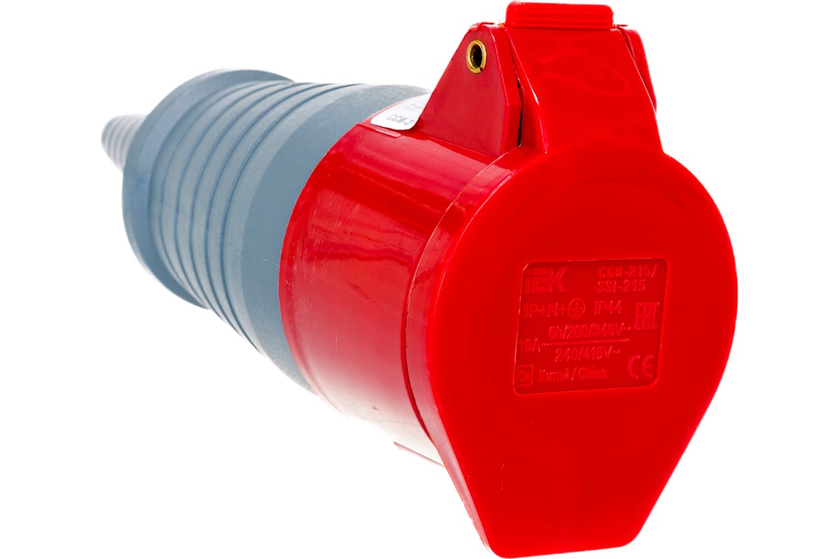 Кабельная розетка IEK 16A 3P+Е+N 380В IP44 215 ИЭК PSR22-016-5 ...