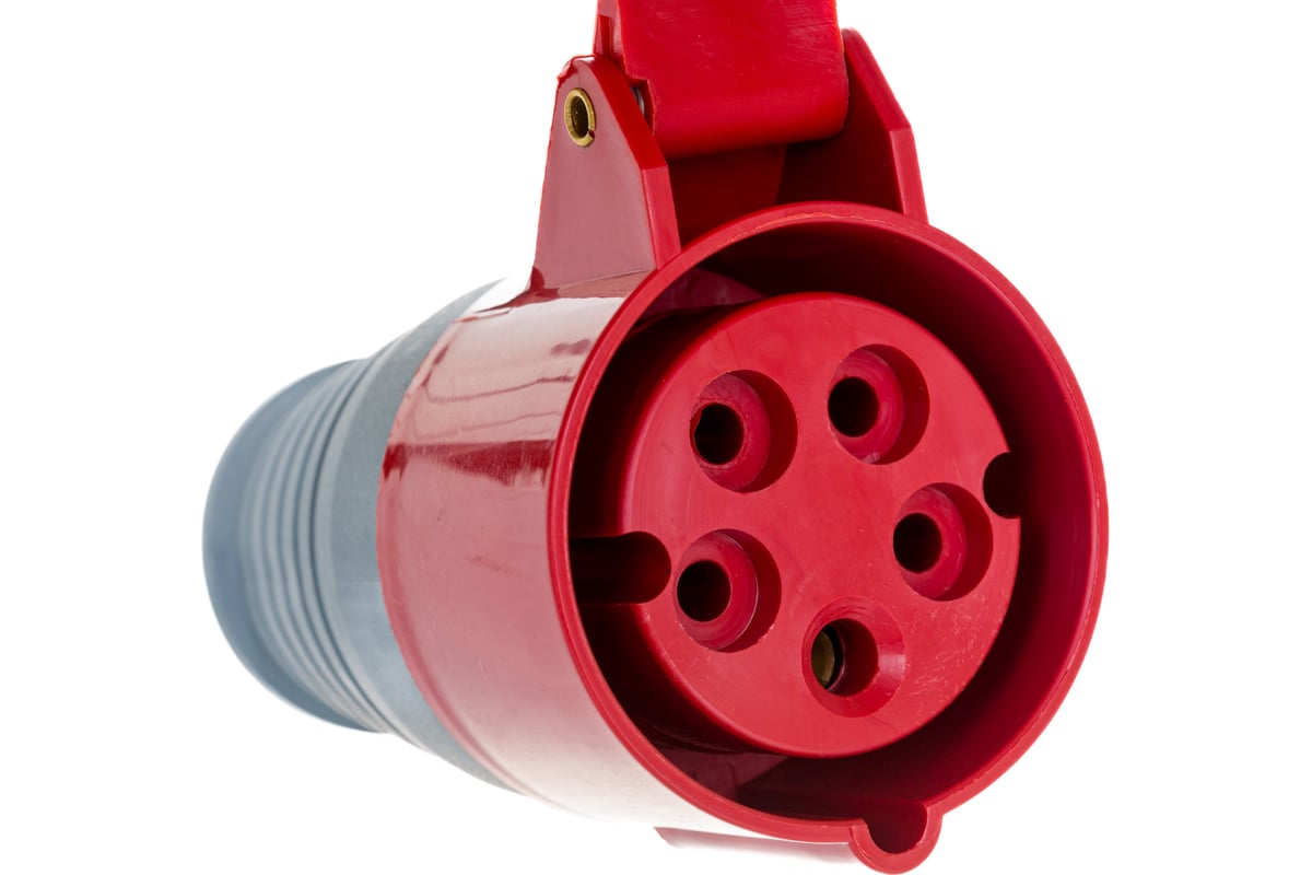 Кабельная розетка IEK 16A 3P+Е+N 380В IP44 215 ИЭК PSR22-016-5 ...