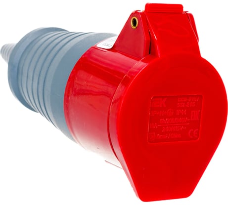 Кабельная розетка IEK 16A 3P+Е+N 380В IP44 215 ИЭК PSR22-016-5