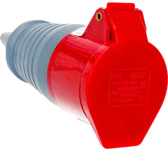 Кабельная розетка IEK 16A 3P+Е+N 380В IP44 215 ИЭК PSR22-016-5