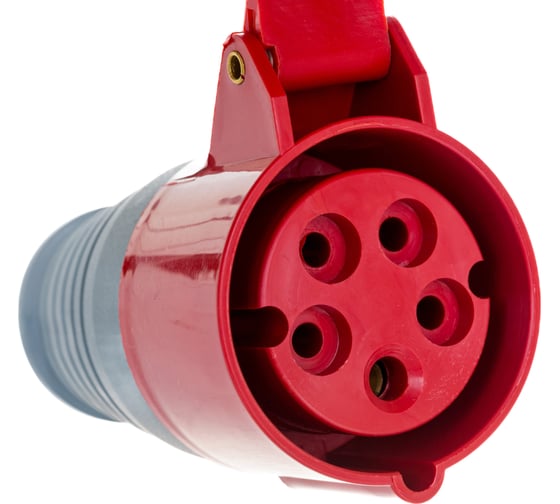 Кабельная розетка IEK 16A 3P+Е+N 380В IP44 215 ИЭК PSR22-016-5